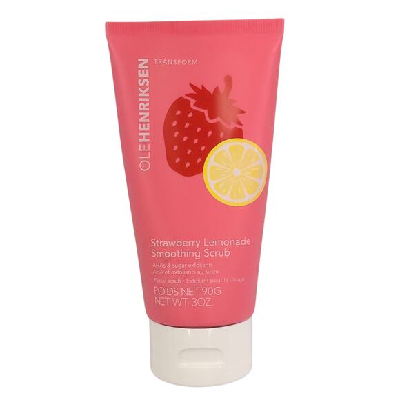 Ole Henriksen Strawberry Lemonade Smoothing Scrub 3oz AHAs Facial Exfoliant NEW - Picture 1 of 3